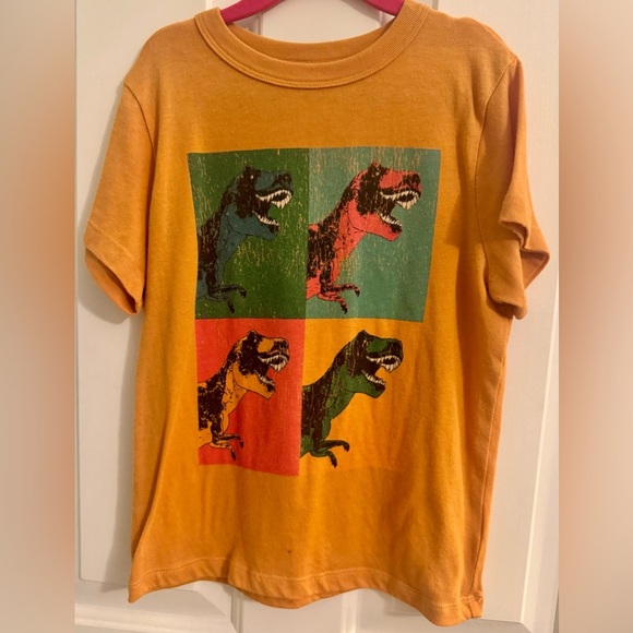 Chaser EUC Sz 8 Dinosaur Graphic T-Shirt in Orange - Picture 2 of 5
